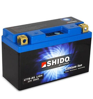 Shido LTZ7B-BS Lithium - 12V ATV/MC/Snøscooter Batteri 12V, 3Ah, 36Wh, 148x64x92